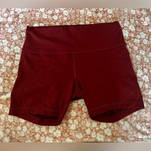 Lululemon Wunder train 6in biker shorts